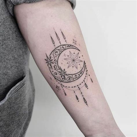 crescent moon tattoo|crescent moon tattoos for men.